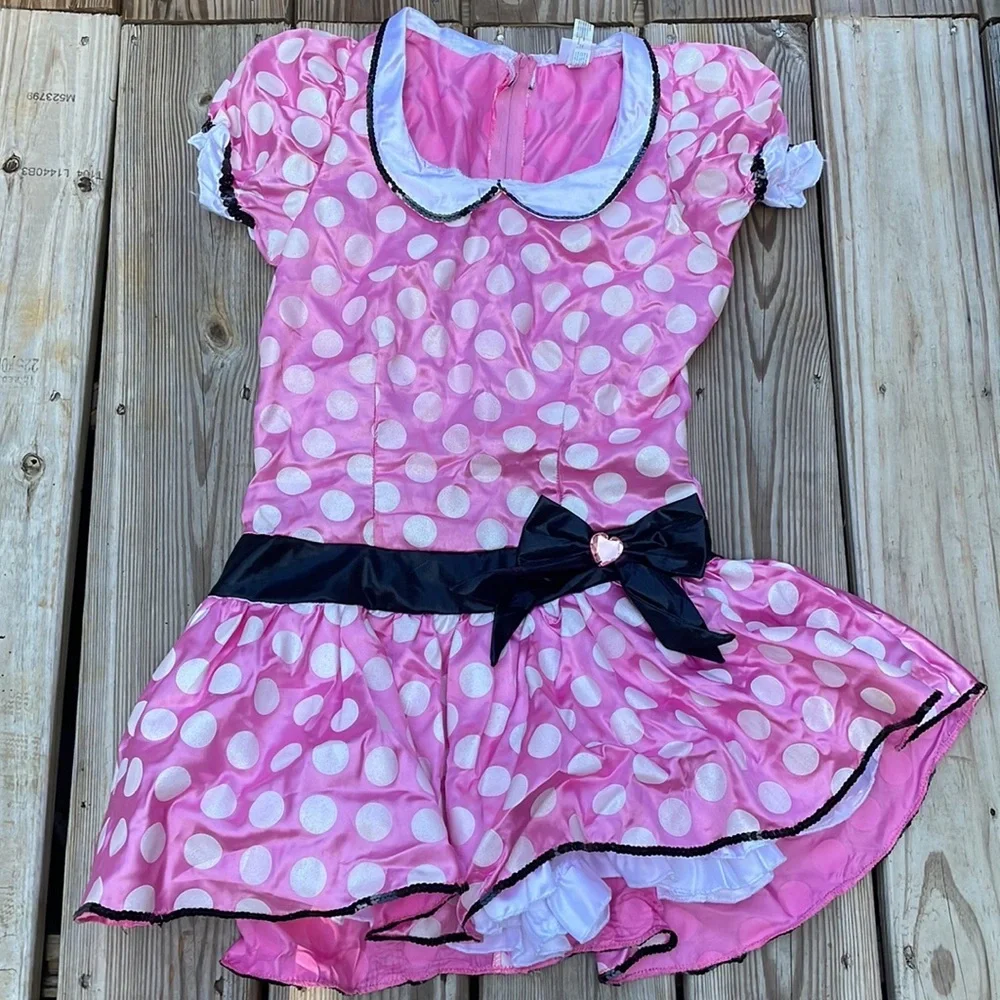 💕 Minnie Mouse 5 Piece Costume Size Small /Junior 3-5
